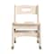 Flash Furniture Bright Beginnings  Commercial Grade Wooden Classroom Chairs, 10" Seat Height with Non-Slip Foot Caps and Built-In Carrying Handle, Natural, PK2 MK-KE24435-GG - alternate 8